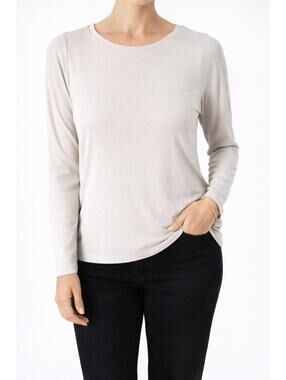 NWT Colleen Lopez Women’s Ivory Long Sleeve Top Size XL